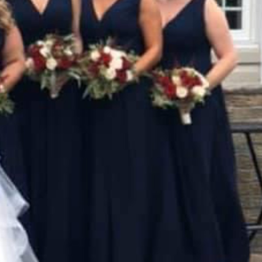 Navy blue bridesmaid/long dress